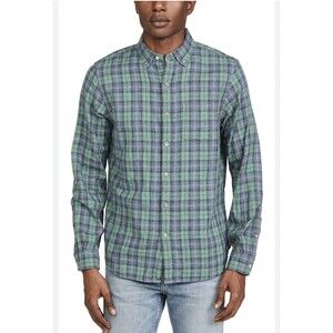Alex Mill Button-down Collar Checkered Cotton Gauze Men L @j3 Multicolor